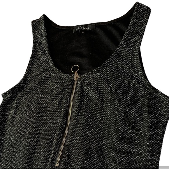 La Donna Shimmering Black sequin cocktail dress M - Picture 4 of 13